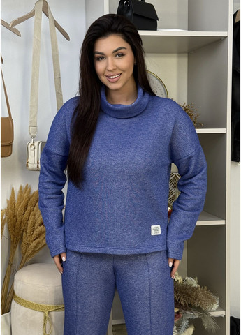 Жіночий костюм з люрексом: туніка oversize та прямі брюки INNOE Костюм (372970615)