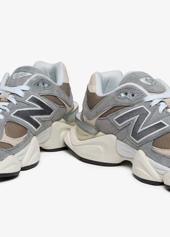 Сірі всесезон кросівки унісекс 9060 u9060lba весна-осінь замша текстиль сітка cірі New Balance