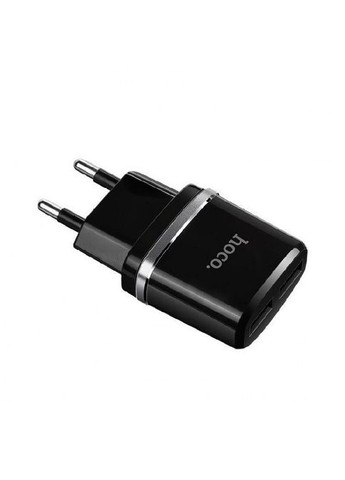 Мережевий зарядний пристрій dual USB charger Black (6957531063094) Hoco C12 Smart (372686913)