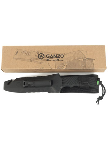 Нож G8012V2-BK черный (G8012V2-BK) с паракордом Ganzo (353502535)