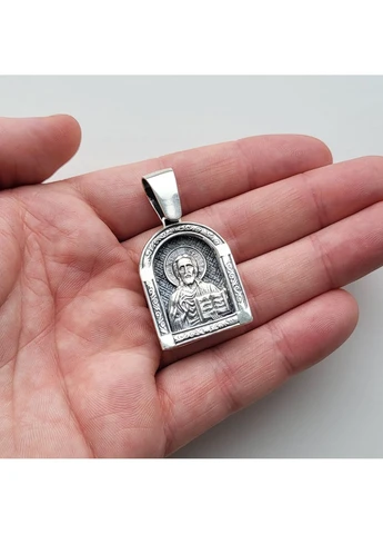 Велика срібна ладанка Господь Вседержитель 15 г No Brand (382457901)