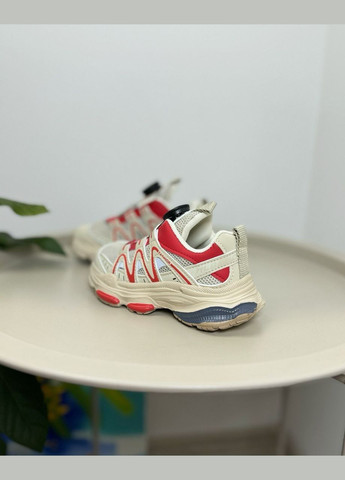 Бежевые всесезонные детские кроссовки бежевые 1364 No Brand