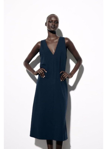 Темно-синее платье меди 0264/092 Zara