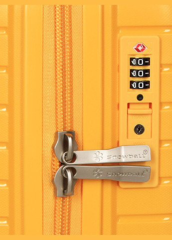 Чемодан маленький S полипропилен 20103 55×36×20см 35л Желтый Snowball (297644155)