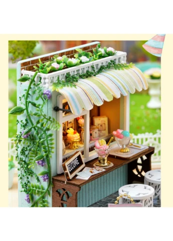 Румбокс конструктор Dessert Time миниатюрный кукольный домик для сборки RoomBox интерьерный конструктор DIY HOUSE No Brand (394028440)