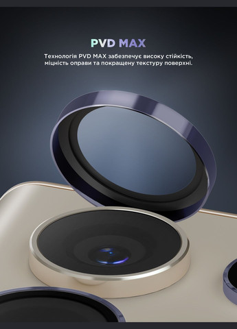 Защитное стекло для камери Supreme Black Icon для Samsung S24 Ultra Violet Titanium (ARM76605) ArmorStandart (343049243)