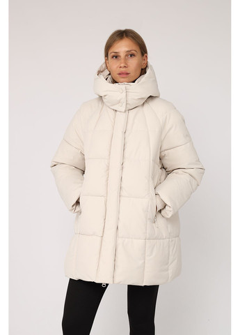 Молочна зимня куртка жіноча колір молочний cb-00277867 Yuki