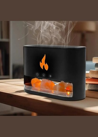 Увлажнитель воздуха с ночником/соляной лампой 3в1 Черный Flame 101 (303835200)