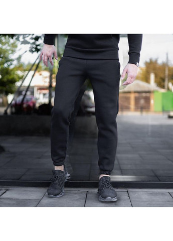 Стильні чоловічі зимові штани на флісі чорні Freedom (355354443)