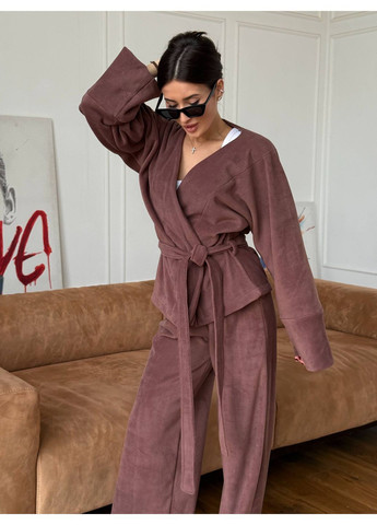 Флісовий жіночий костюм кімоно No Brand Б1467-3085/5 (369402800)