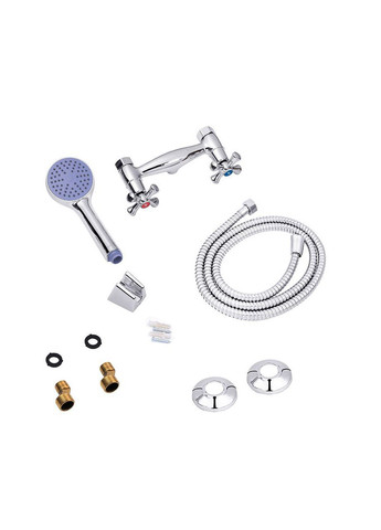 Настінний змішувач для душу з душовою лійкою LEO5-A427 WAL (336939093)