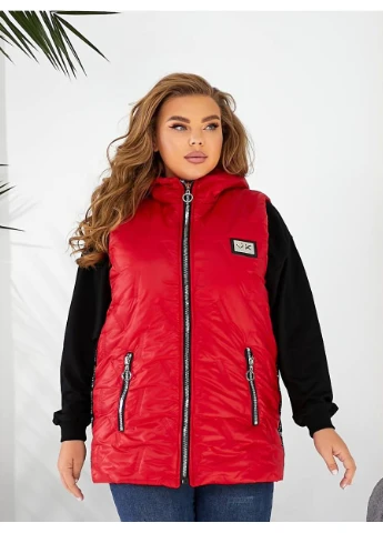 Женская жилетка цвет с капюшоном цвет черный New Trend (304646450)