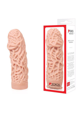 Насадка на член Kokos Extreme Sleeve ES.12 размер M, утолщающая, стимулирующий рельеф No Brand (366879627)