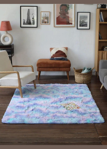 Коврик трава меховая ворсистая 90х180 Разноциетный (П4К-am-kulum-002) No Brand (323161139)