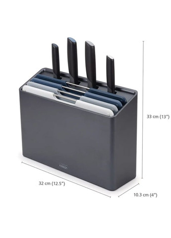 Набір обробних дошок з ножами і кейсом Folio 8 шт синій 60216 Joseph Joseph (316613998)