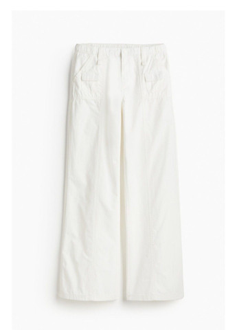 Женские полотняные брюки карго Н&М (56799) XS Белые H&M (285734943)
