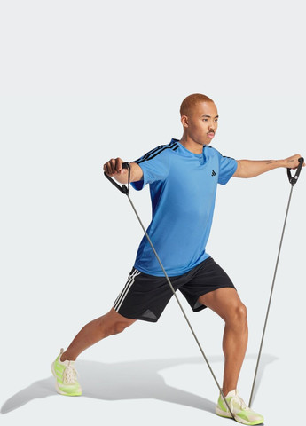 Синя футболка train essentials 3-stripes adidas