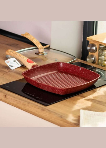 Сковорода-гриль 28 см с антипригарным покрытием и съемной ручкой. MGC (328603246)