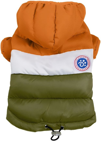 Куртка для собак и котов Khaki Orange XXL оранжевая c хаки A: 39 см B: 57 см C: 38 см 6937 Ecotoys (275395009)