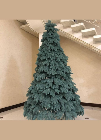Новорічна ялинка штучна лита пласт Premium 220 см Блакитна Premium tree (blue) - 220 Смерека (317351420)