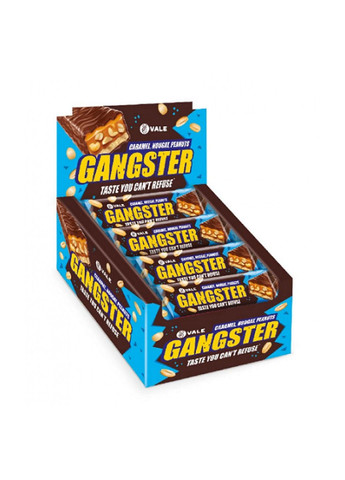 Протеиновые батончики Gangster Grisp X3-MAX - 20x100g Caramel-Grisp-Peanut Vale (281087670)