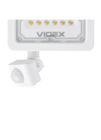 Прожектор LED F2e 10W 5000K з датчиком руху та освітленості Videx (370259532)