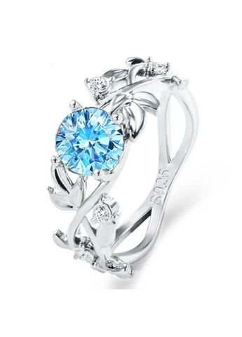 Кольцо женское с нежным голубым камнем Kabo серебристое р 17 Fashion Jewelry (289717560)