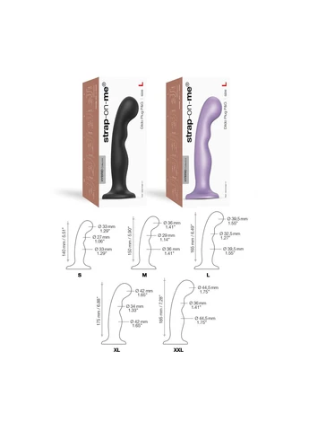 Насадка для страпона Dildo Plug P&G Lilas Metallic, M Strap-On-Me (395734092)
