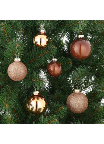 Ялинкові скляні кульки компл. 42 шт, Ø 7/6/5 см, шоколад MICA Decorations (366082243)
