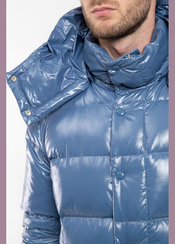 Блакитний зимній Пуховик Moncler