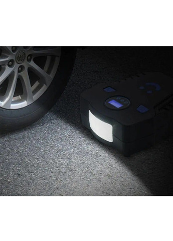 Насос компресор електричний для машини автомобіля c цифровим дисплеєм світлодіодним освітленням 19х8 см (477881-Prob) Unbranded (300625652)