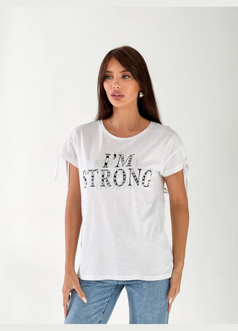 Жіноча футболка з написом Fashion - (336214715)