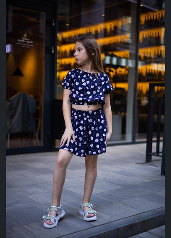 Синій літній спідниця/шорти з топом ( ) спідничний, з шортами IRmAS вільна