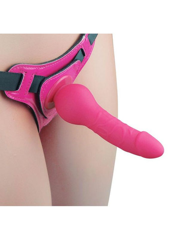 Страпон на пояс с вибрацией Strapon Herness Silicone Dildo No Brand (303907271)