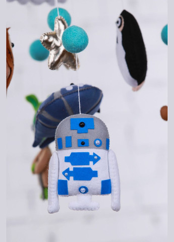 Дитячий мобіль на ліжечко для немовлят WooolyWool «Прибульці» No Brand (342757834)