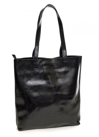 Сумка кожаная женская шоппер большая черная No Brand (291063763)