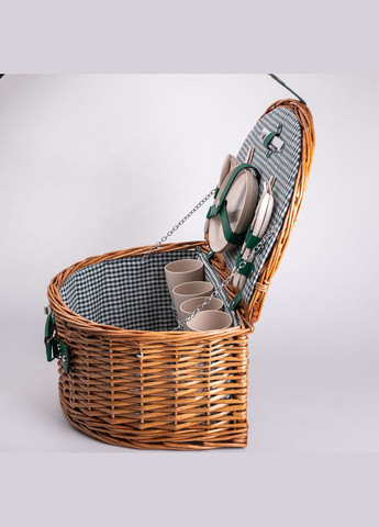 Корзина для пикника на 4 человека 41*31*22 см Yiwu (325428353)