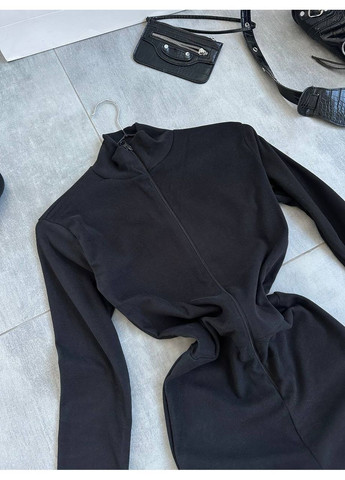 Женский комбинезон с акцентом на талии. No Brand комбинезон-брюки чёрный спортивный, кэжуал трикотаж