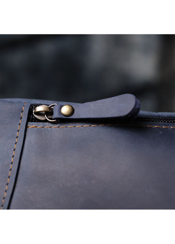 Бананка для мужчин винтажная кожаная синяя 34×12×4 см 23123 Shvigel (362417566)