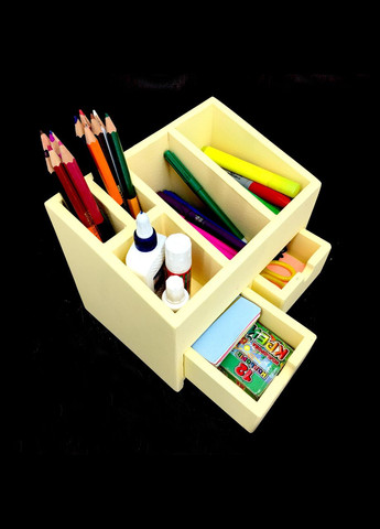 Настольный органайзер из дерева Мелроз лимонад (КНЦ-006951) No Brand (328227393)