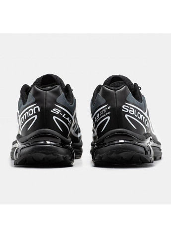 Черные демисезонные кроссовки мужские salomon xt- 6 soft ground black white саломон xt-6 No Brand