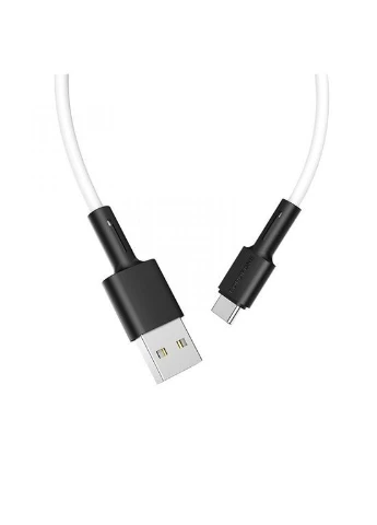 Кабель BX31 Soft silicone USB – Type-C 3 А 1 м белый Borofone (401877214)
