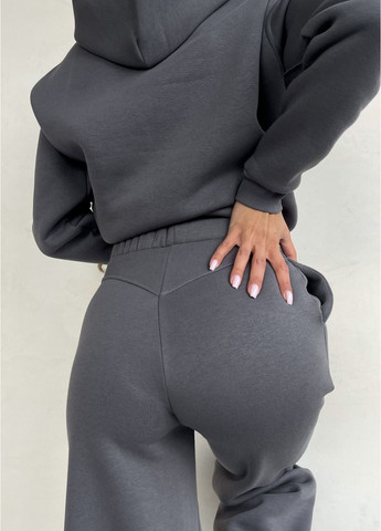 Теплый костюм на флисе с широкими штанами и худи (солоха в подарок) Merlini Тулон (303933268)