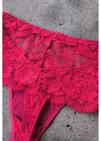 Трусики стринги с высокой посадкой (кружево+атлас+сеточка) No Brand (371687722)