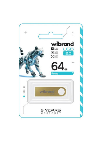 USB флеш накопитель 64GB Puma Gold USB 2.0 (WI2.0/PU64U1G) Wibrand (315720921)