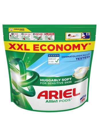 Капсули для прання Все-в-1 Для чутливої шкіри 44 шт Ariel (328003968)