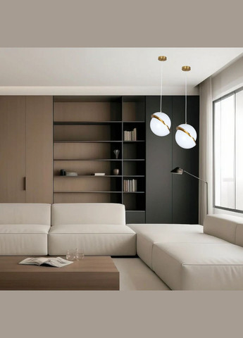 Бронзовий дизайнерський підвіс "Напівсфери" 25см (61-V1023-1 BRZ) No Brand (370070018)