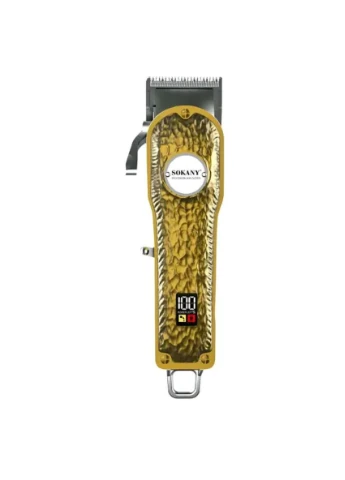 Машинка для стрижки SK-LF-9976 акумуляторна з 4 насадками та USB срібло Sokany (368767139)