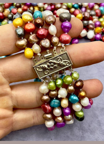 Комплект жемчуг цветной тонированный 80 см No Brand (308260321)