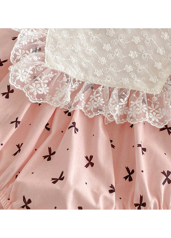 Розовое детское платье с принтом No Brand (333389594)